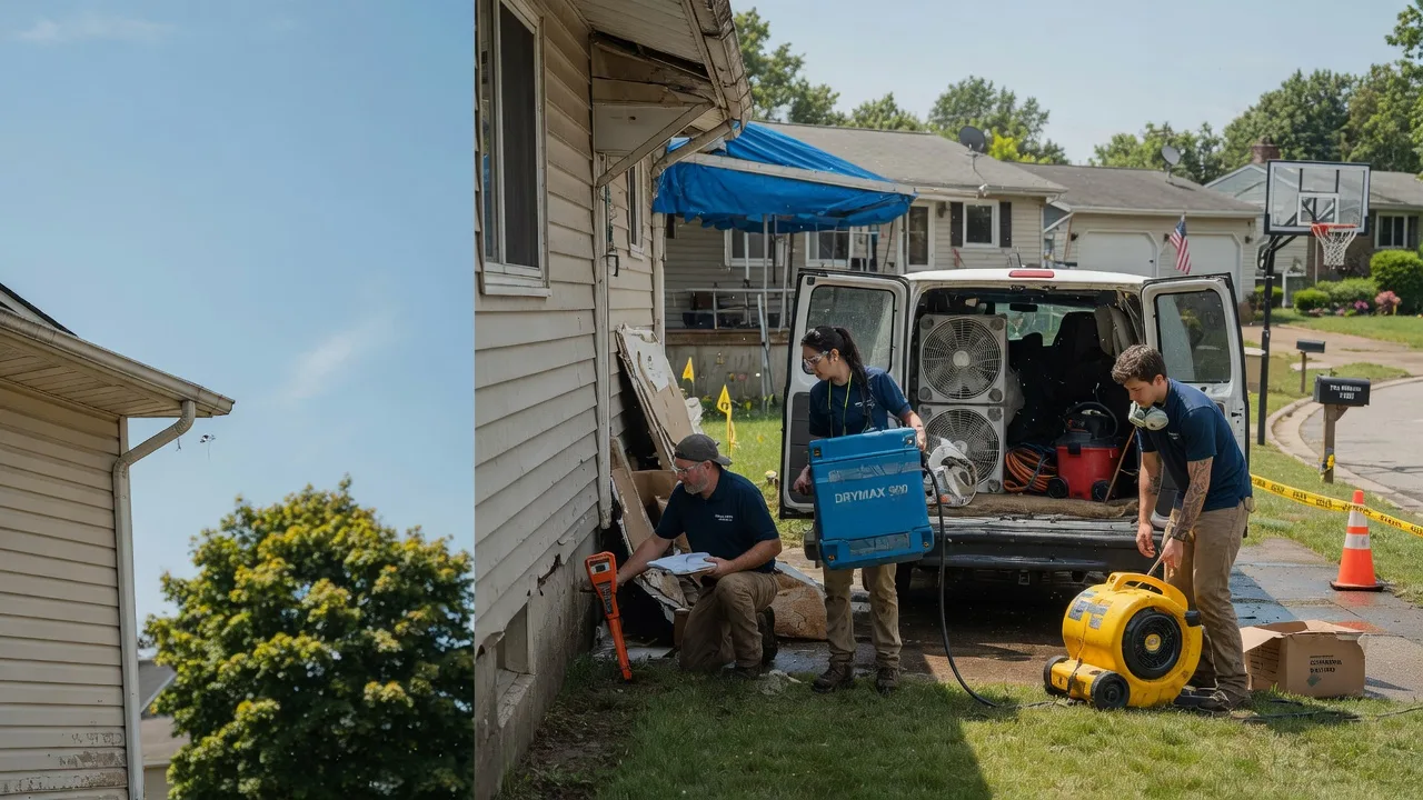 Ceiling Leak Cleanup in Chesterfield, IL near me