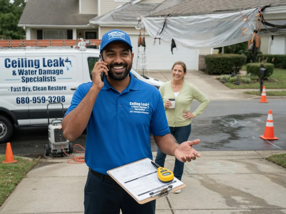 Ceiling Leak Cleanup Chesterfield, IL FAQs